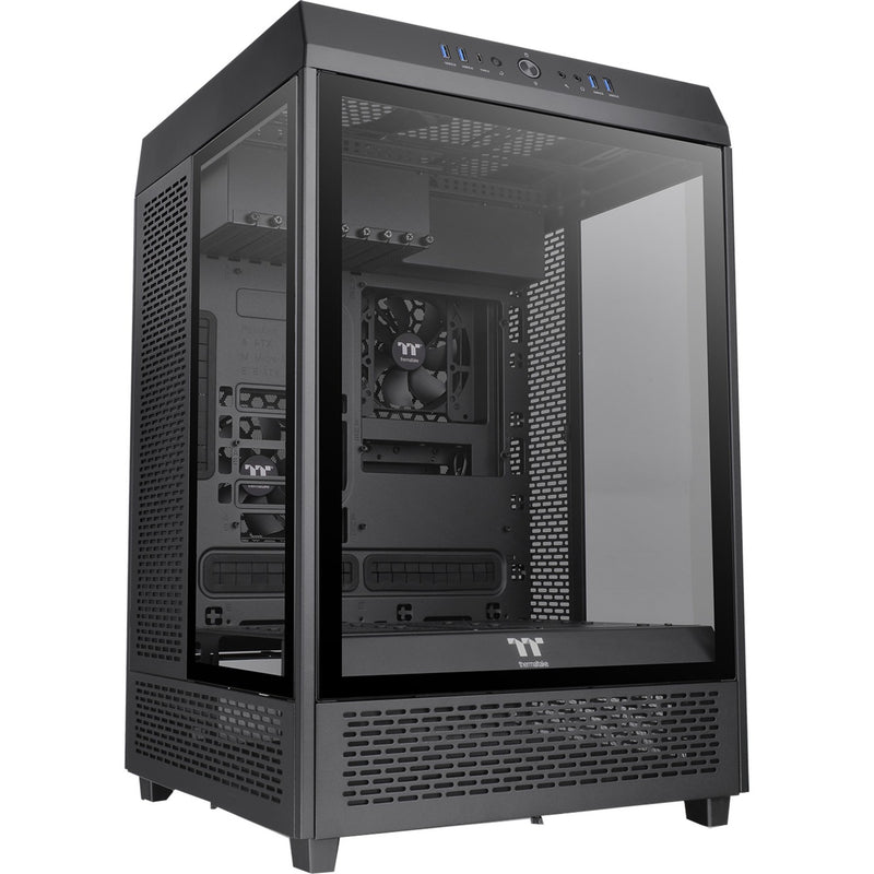 Thermaltake the tower 500 midi tower behuizing (zwart | 4x usb-a | 1x usb-c | tempered glass)