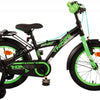 Volare Thombike Kinderfiets - Jongens - 16 inch - Zwart Groen - Twee Handremmen