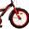 Volare Thombike Kinderfiets - Jongens - 16 inch - Zwart Rood - Twee Handremmen