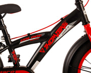 Volare Thombike Kinderfiets - Jongens - 16 inch - Zwart Rood - Twee Handremmen - afbeelding 7