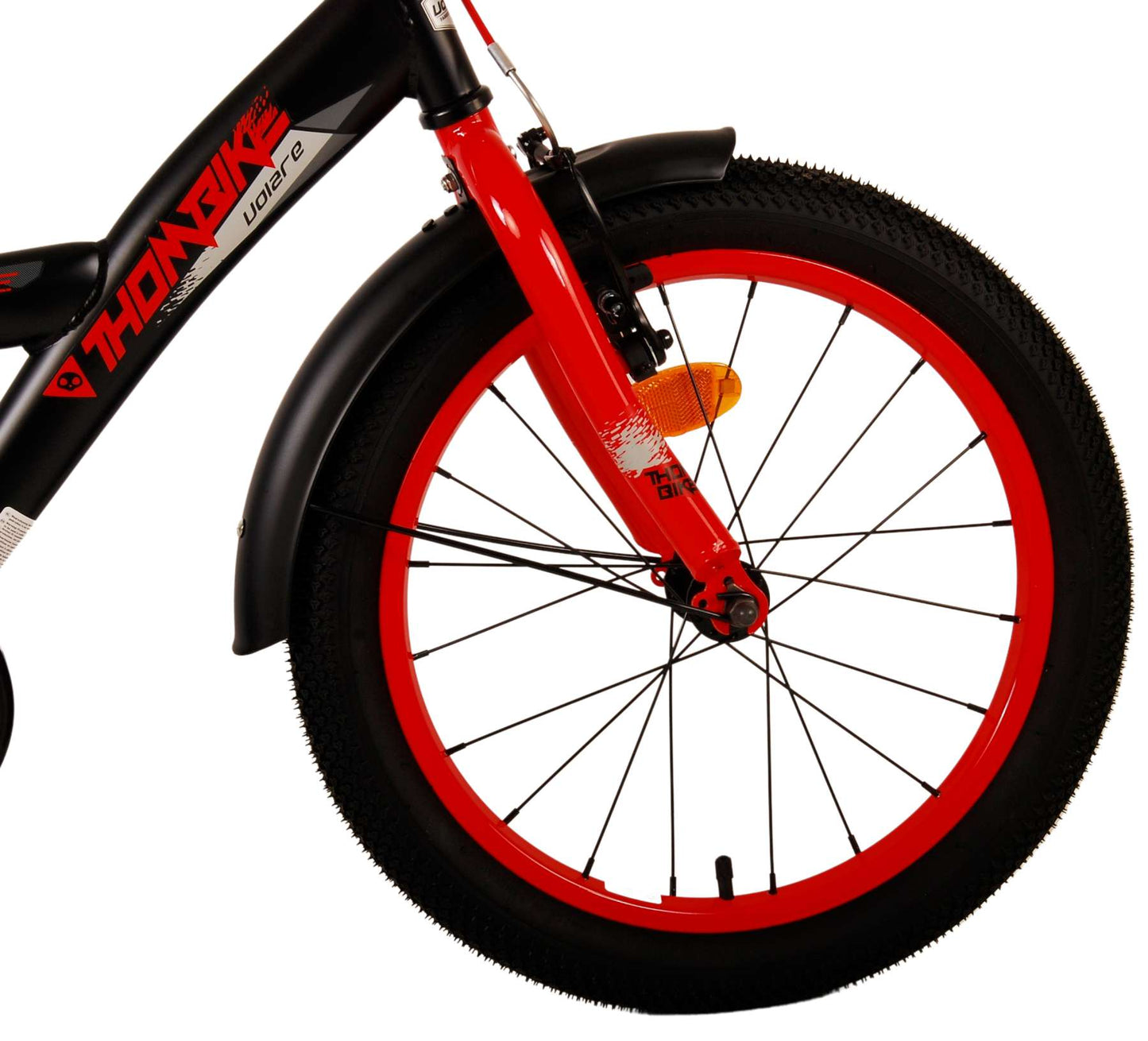 Volare Thombike Kinderfiets - Jongens - 18 inch - Zwart Rood