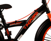 Volare Thombike Kinderfiets Jongens 18 inch Zwart Oranje Twee handremmen - afbeelding 7