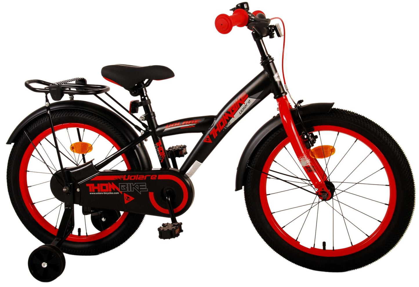 Volare Thombike Kinderfiets - Jongens - 18 inch - Zwart Rood