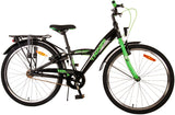 Volare Thombike Kinderfiets - Jongens - 24 inch - Zwart Groen - Twee handremmen - afbeelding 2