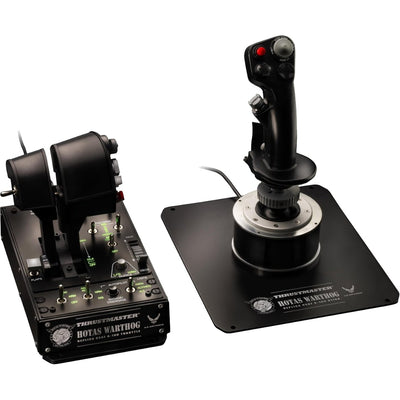 Thrustmaster hotas warthog joystick en throttle gaming hotas (zwart zilver, pc)