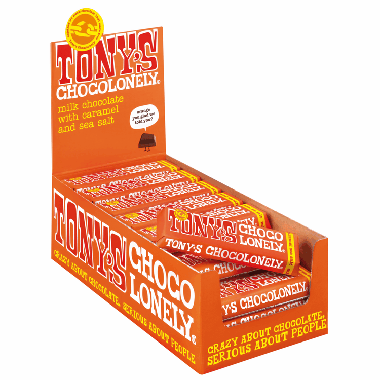 Tony's chocolonely karamel zeezout (35x 47gr)