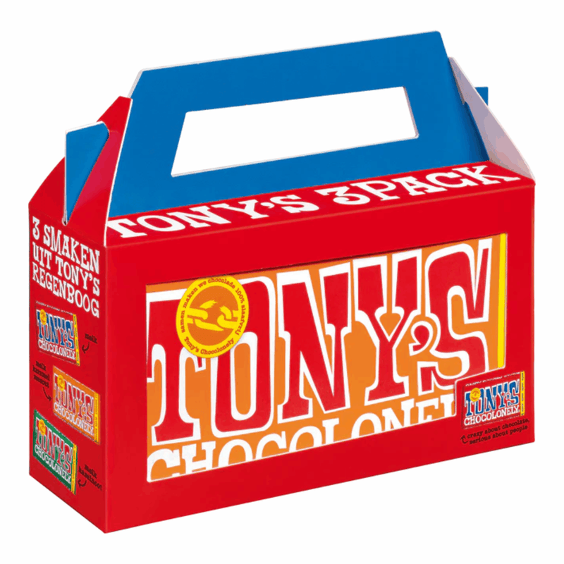 Tony's chocolonely tony’s chocolonely rainbowpack classic (8x 3-pack)