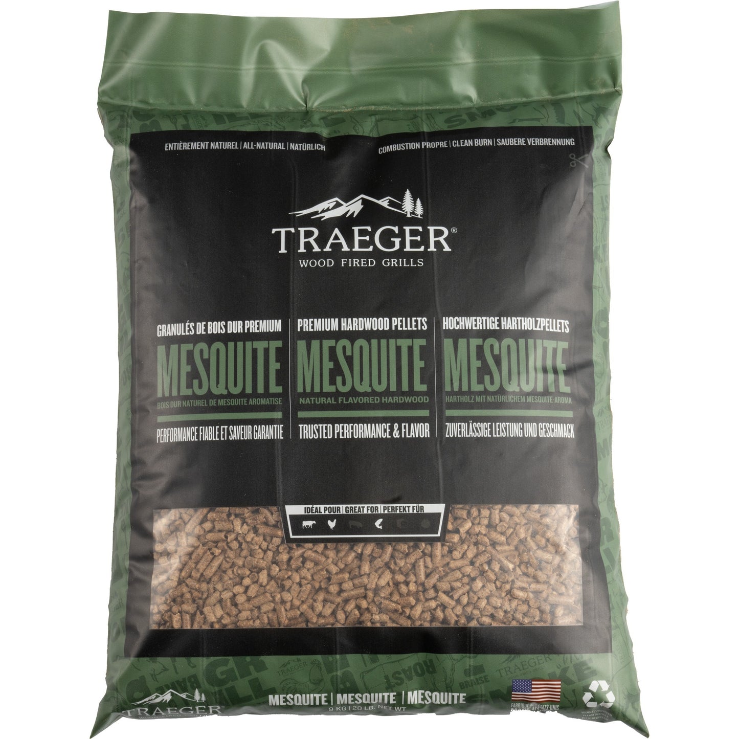 Traeger Pellets van hardhout Mesquite