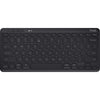 Trust lyra compact draadloos toetsenbord (zwart, us lay-out, scissor switches, 2,4 ghz usb, bluetooth, 65%)