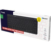 Trust lyra compact draadloos toetsenbord (zwart, us lay-out, scissor switches, 2,4 ghz usb, bluetooth, 65%)