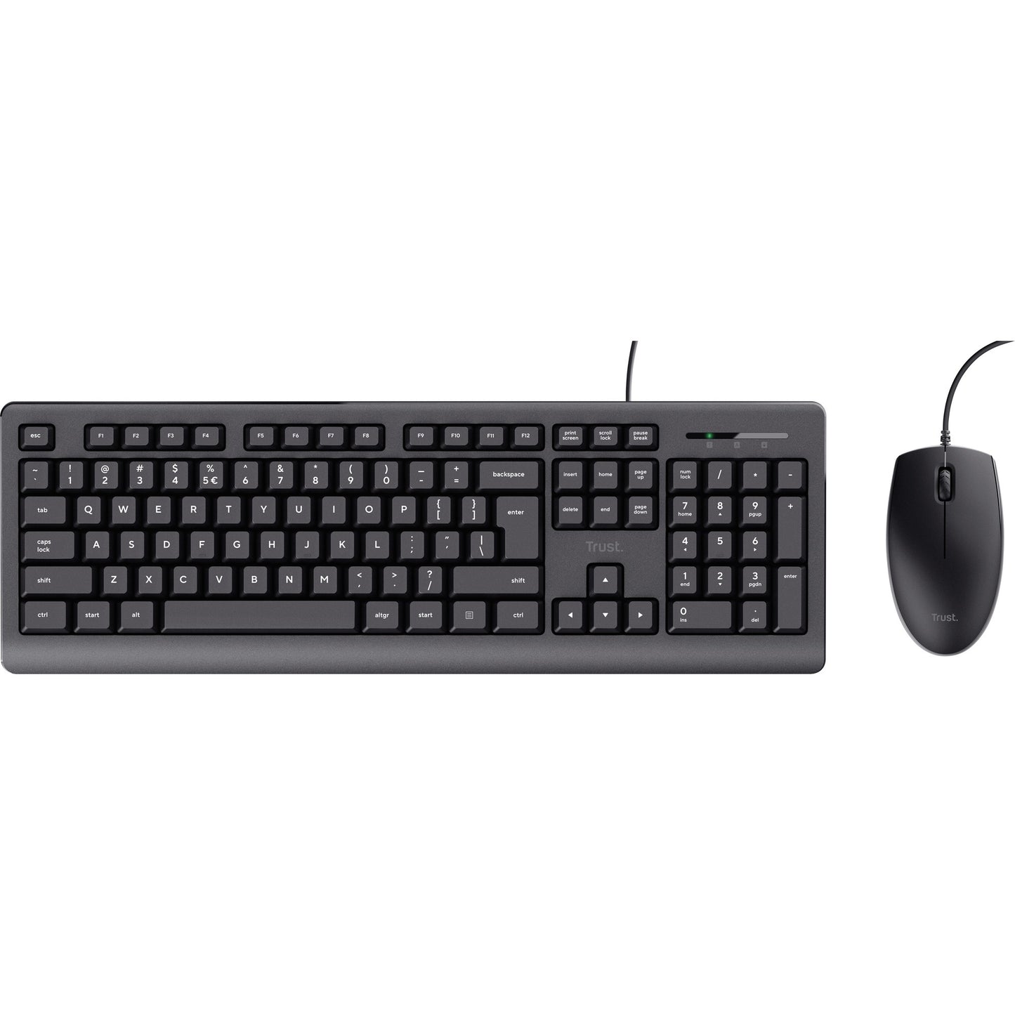 Trust Wired Keyboard And Mouse Set