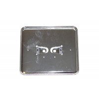 Kentekenplaat houder bromfiets staal chroom liggend