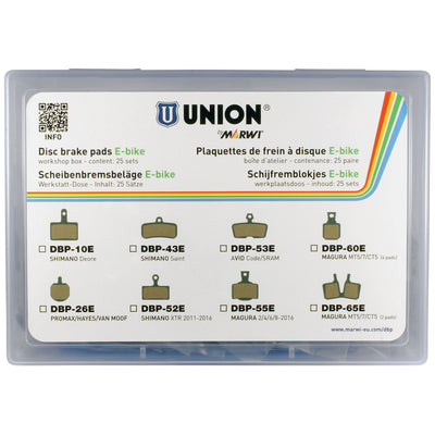 Marwi union schijfremblokset dbp-65e e-bike organisch kevlar (25pr)