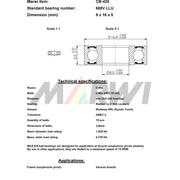 Union kogellager max cb-420 688v llu 8x16x5 keramisch - afbeelding 3