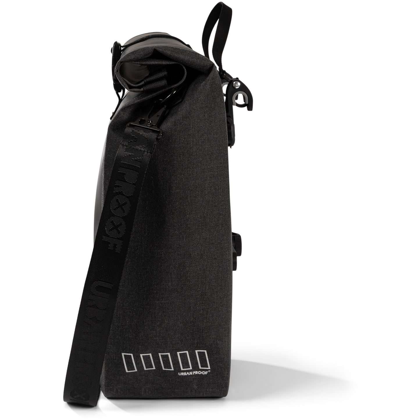 Urbanproof urban proof single district tas 20l zwart recycled
