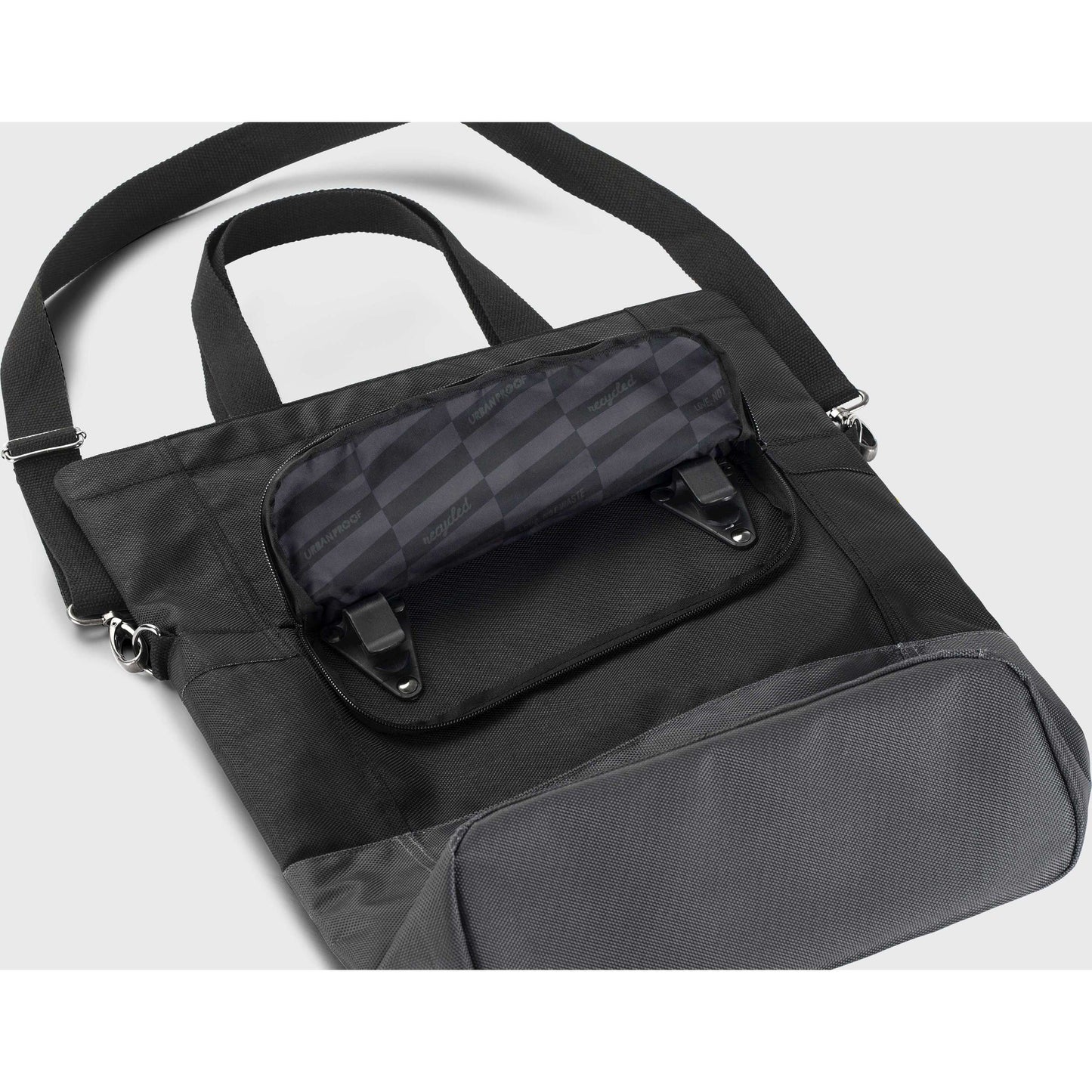 Urban Proof fietsshopper Recycled zwart grijs