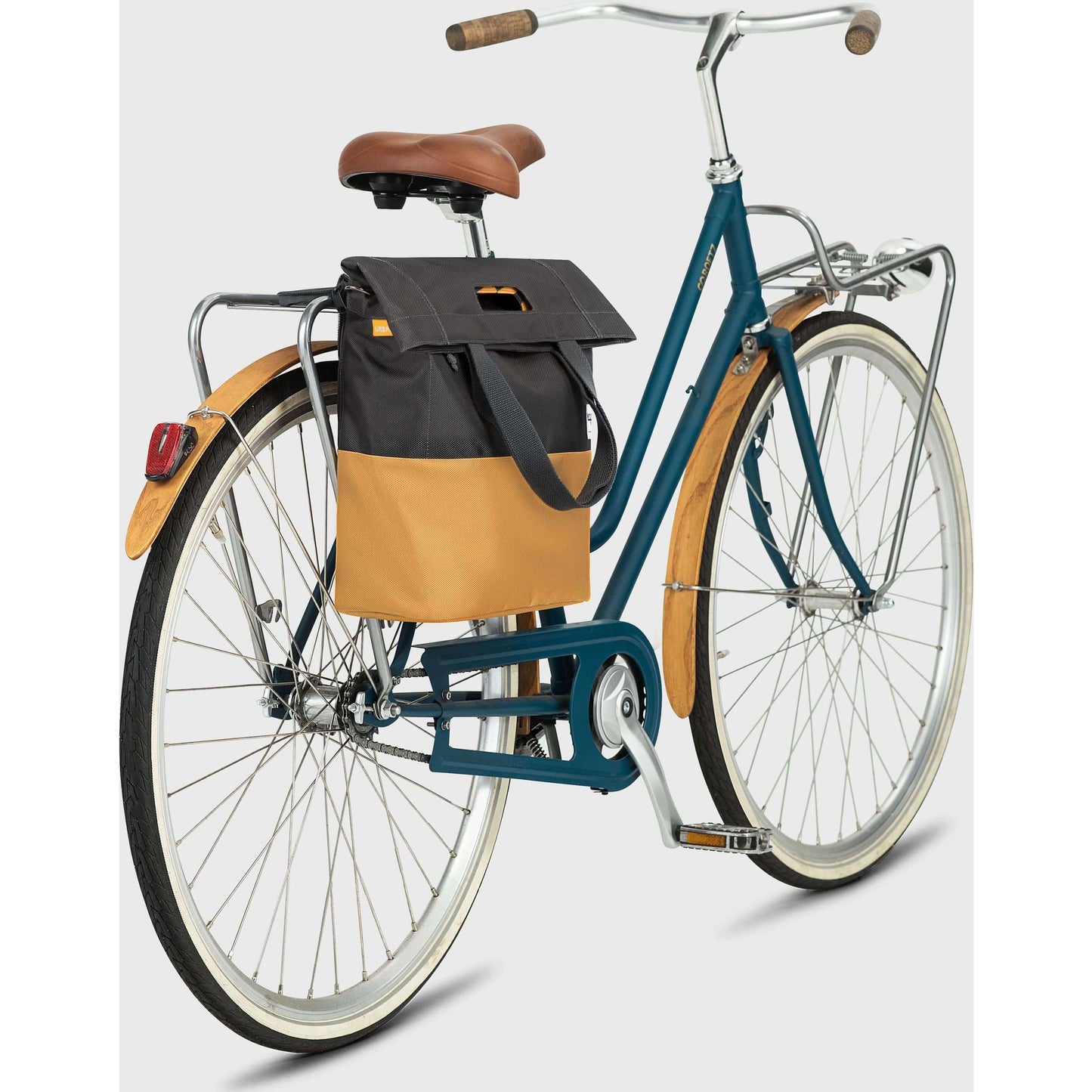 Urban Proof 20L fietstas - grijs-geel - unisex - waterbestendig - gerecycled PET materiaal