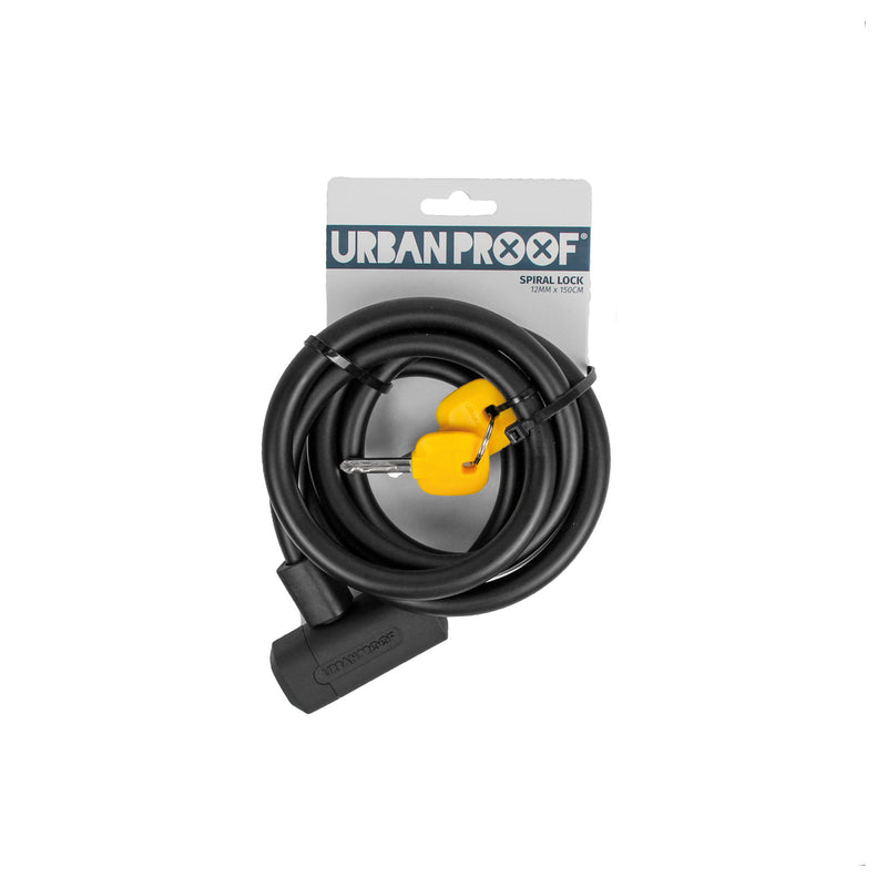 Urbanproof spiraalslot 12mm*150cm zwart