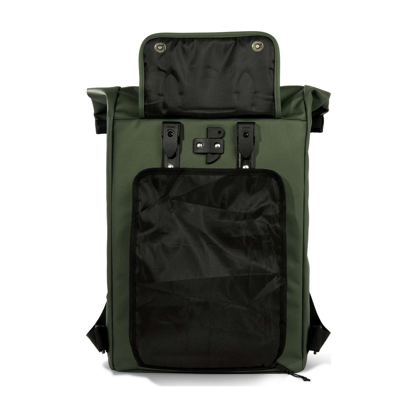 Urbanproof fietstas rolltop up recycle 20l groen