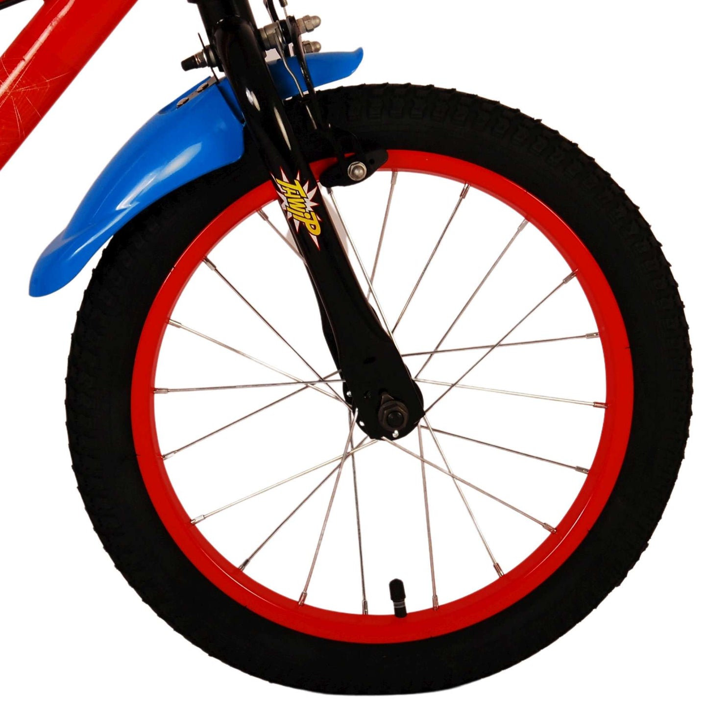 Ultimate Spider-Man Kinderfiets - Jongens - 16 inch - Blauw Rood - Twee handremmen