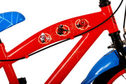 Spiderman Ultimate Spider-Man Kinderfiets Jongens 16 inch Blauw Rood Twee handremmen - afbeelding 6