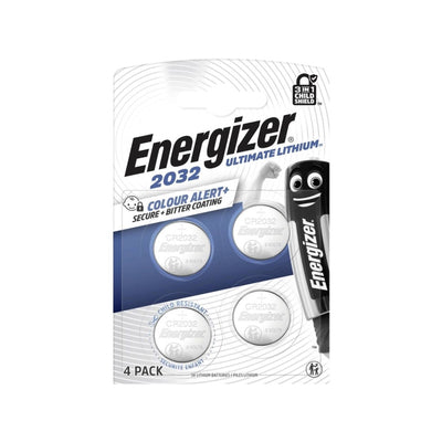 Enerdis energizer knoopcel ultimate lithium 3v cr2032 (4st)