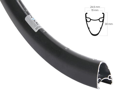 Rigida velg ryde 28 (622) dutch-19 32 14 zwart (ongeslepen)