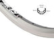 Ryde velg 28 inch 622 zac19 zilver geslepen zijkant 36 dubbel bus