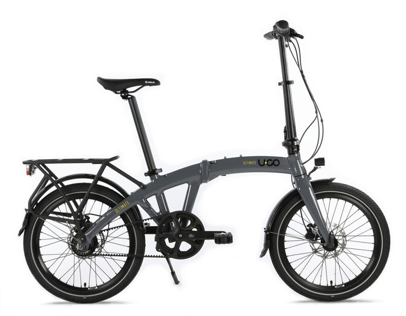 Ugo vouwfiets ultimate belt i8 cool grey