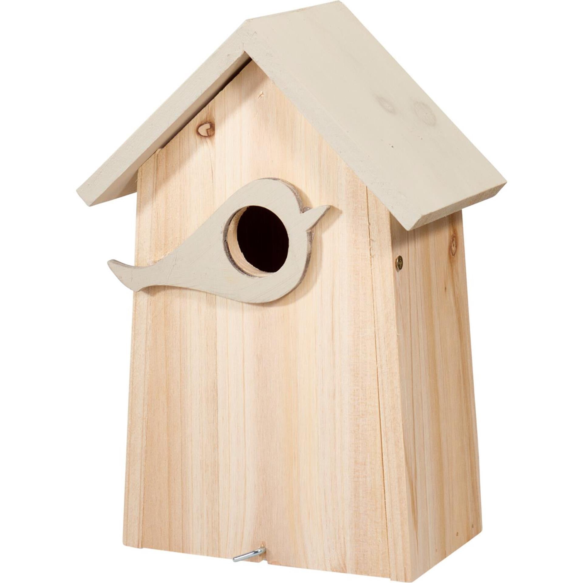 Pro garden vogelhuis hout 16x10x23cm