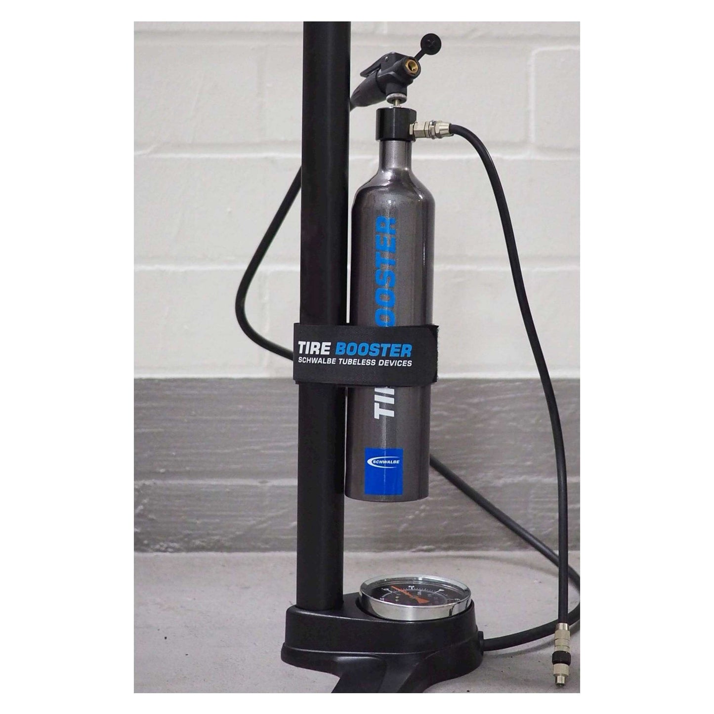 Schwalbe tire booster luchtpomp tubeless incl montage riem 6080.01
