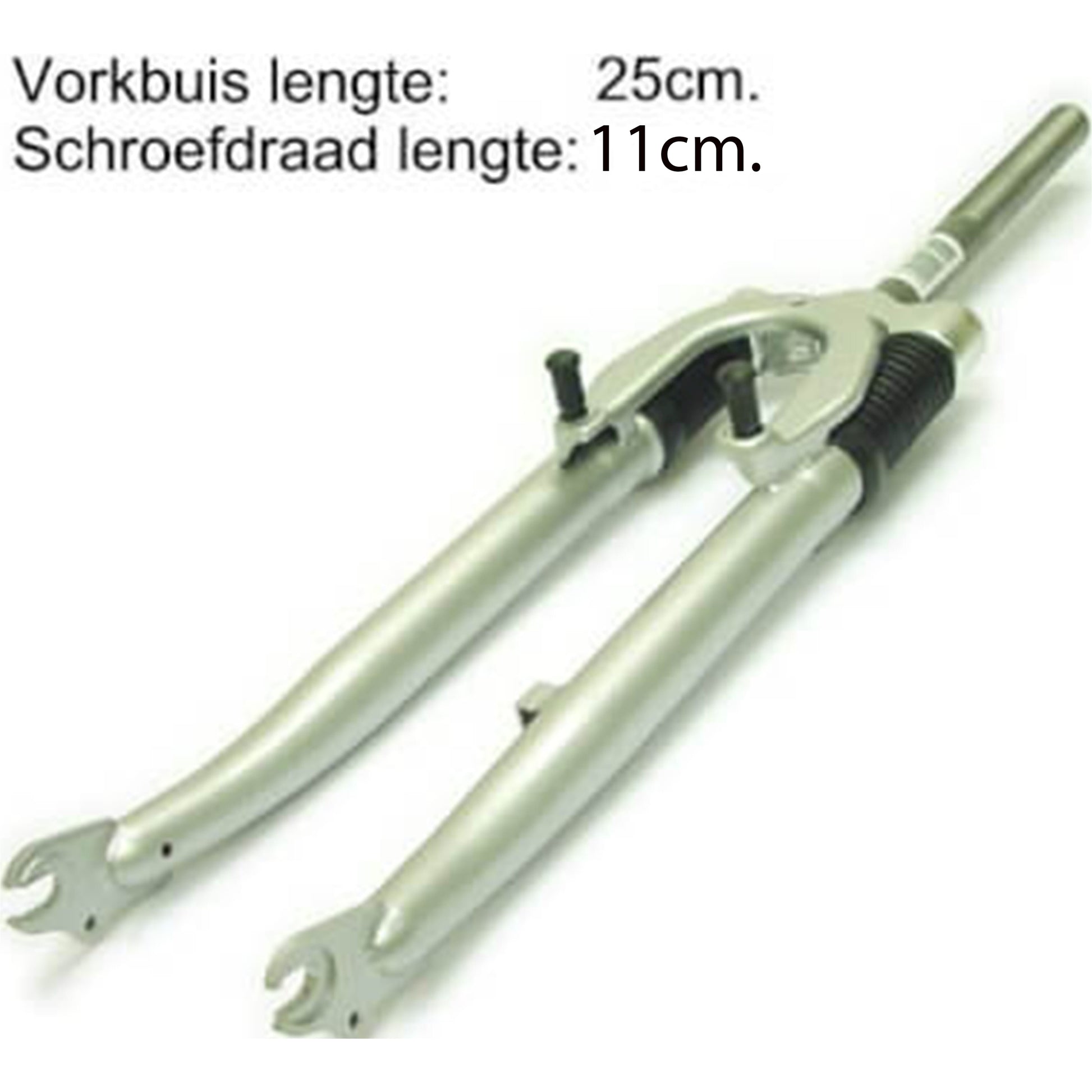 voorvork verend 28 inch hybride 1 inch zilver