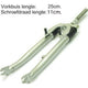 voorvork verend 28 inch hybride 1 inch zilver