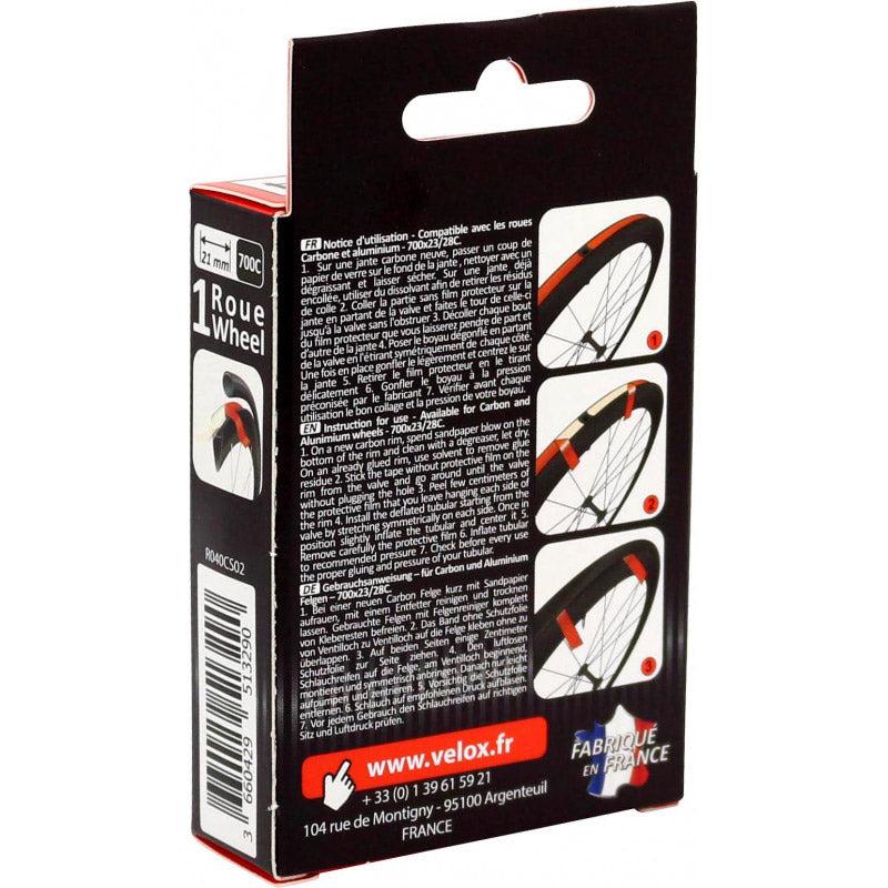 Velox velgtape jantex 21mm dubbelzijdig tube 1 wiel
