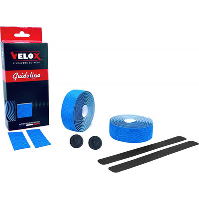 Velox stuurtape ultra grip 2.5 blauw (2st)