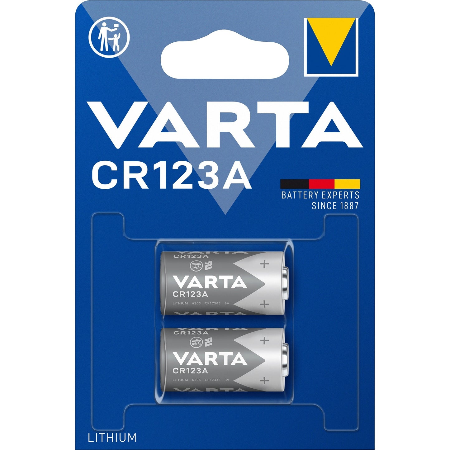 Varta Lithium Cylindrical CR123A