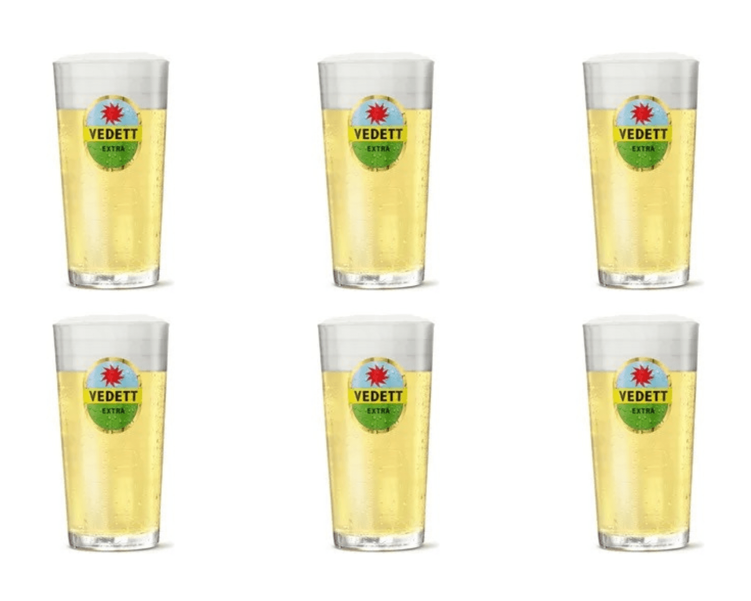 Vedett white glas (6x 33cl)