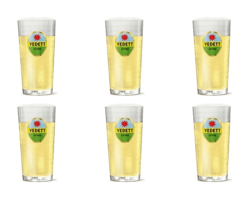 Vedett white glas (6x 33cl)