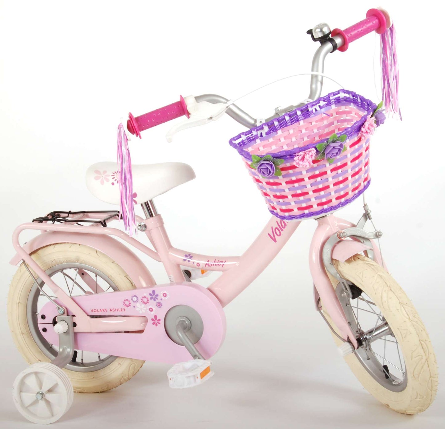Volare Ashley Kinderfiets Meisjes 12 inch Roze 95% afgemonteerd