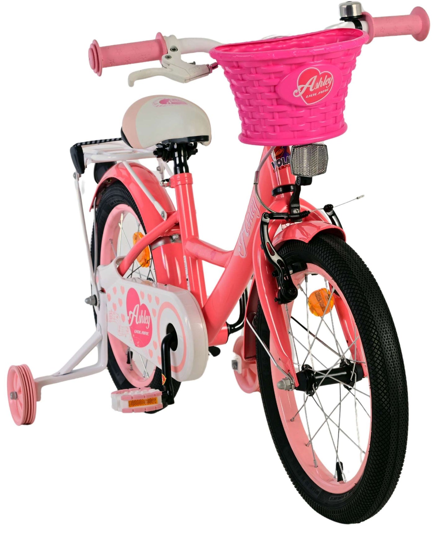 Volare ashley kinderfiets - meisjes - 16 inch - roze rood
