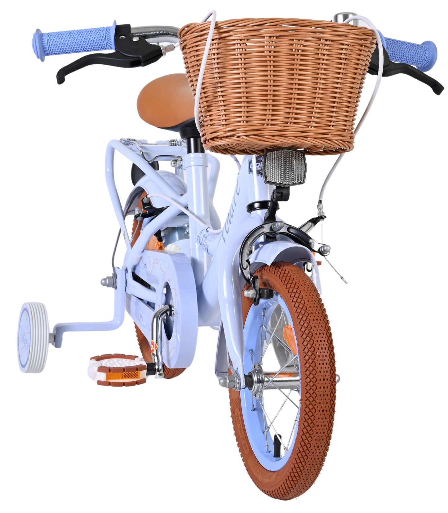 Volare ashley kinderfiets - meisjes - 12 inch - pastel blauw - twee handremmen