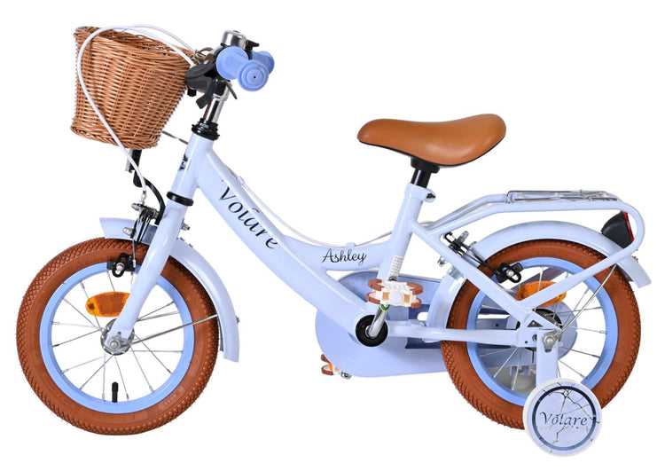 Volare ashley kinderfiets - meisjes - 12 inch - pastel blauw - twee handremmen