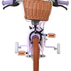 Volare ashley kinderfiets - meisjes - 12 inch - lila - twee handremmen