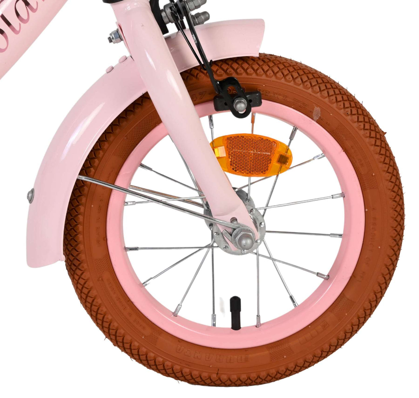 Volare ashley kinderfiets - meisjes - 12 inch - roze - twee handremmen