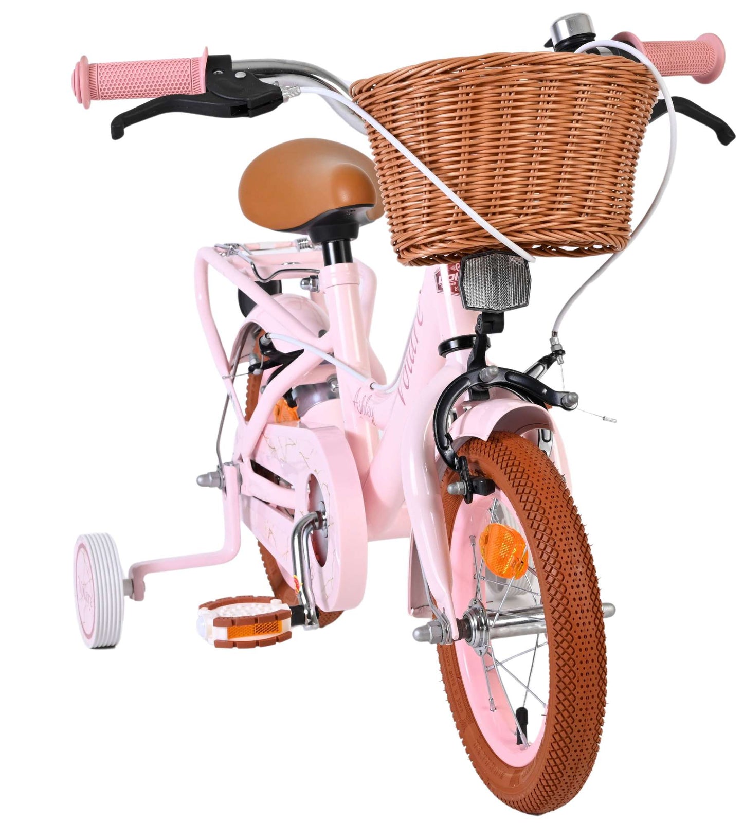 Volare ashley kinderfiets - meisjes - 12 inch - roze - twee handremmen