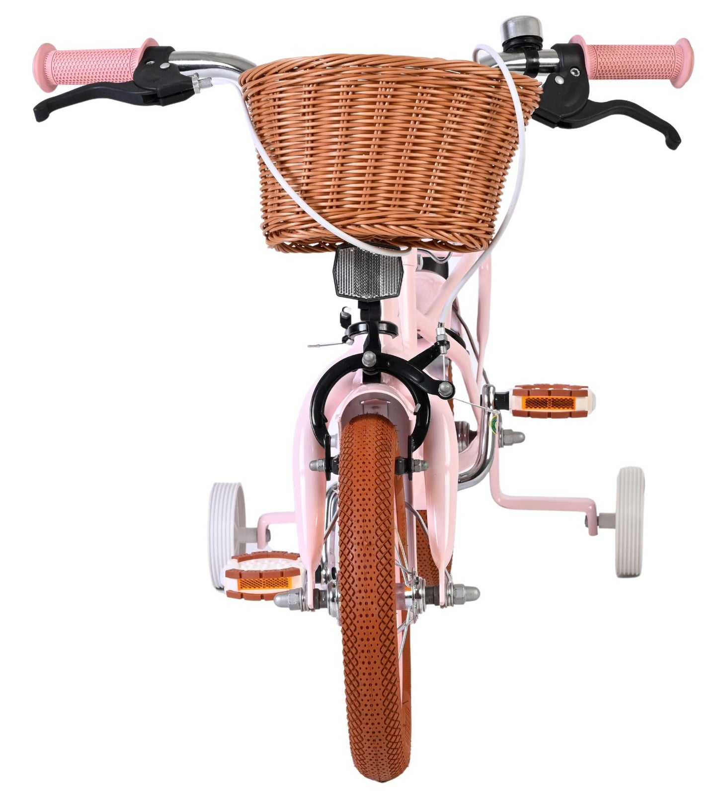 Volare ashley kinderfiets - meisjes - 12 inch - roze - twee handremmen