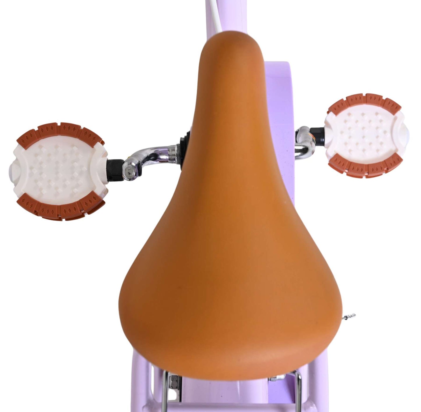 Volare ashley kinderfiets - meisjes - 14 inch - lila - twee handremmen