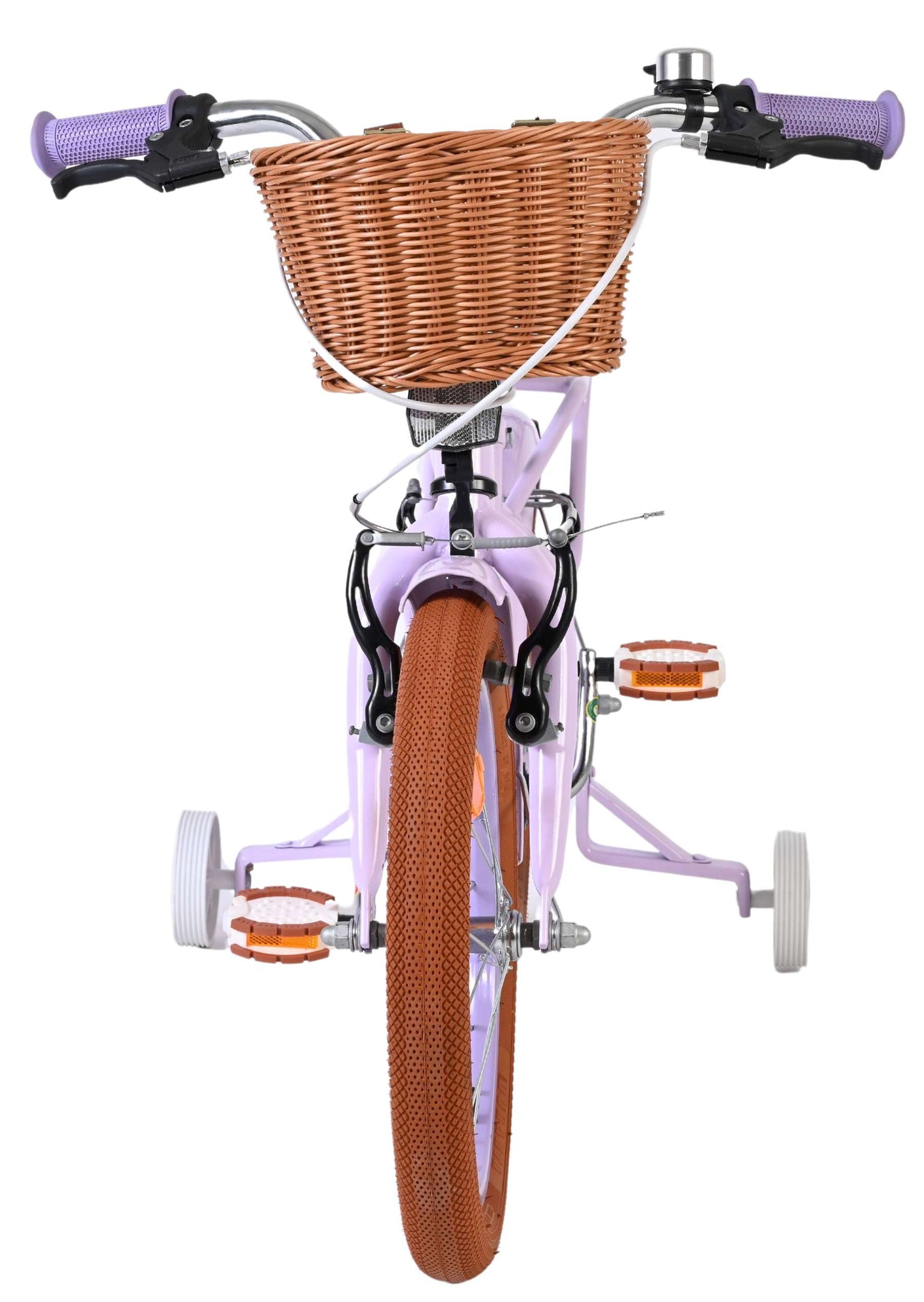 Volare ashley kinderfiets - meisjes - 16 inch - lila - twee handremmen