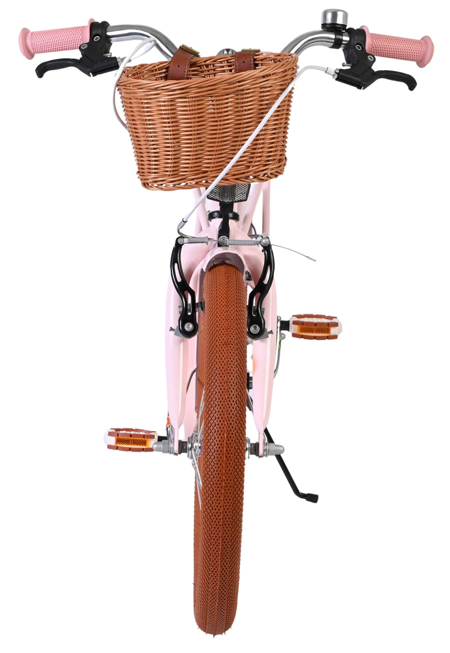 Volare ashley kinderfiets - meisjes - 18 inch - roze - twee handremmen