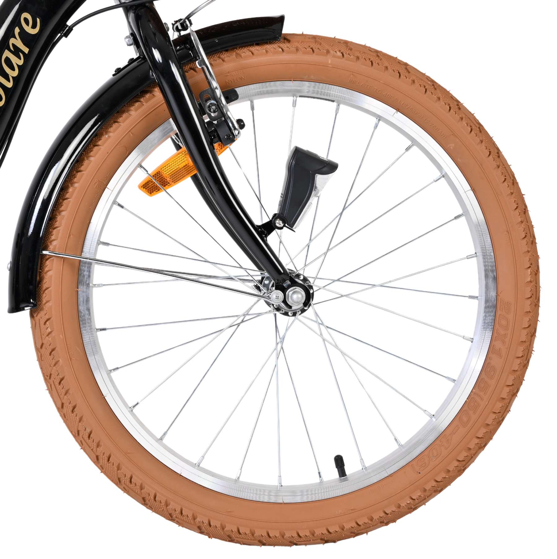 Volare ashley kinderfiets - meisjes - 20 inch - zwart - nexus 3